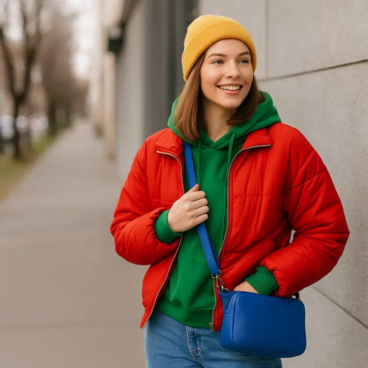 Layering dengan Warna-Warna Cerah